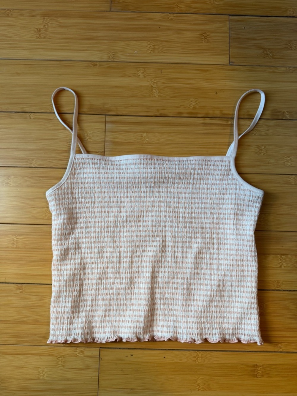 Aritzia Wilfred White & Light Pink Tanktop